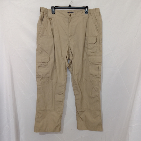 5.11 Men’s Regular Fit Taclite Pro Ripstop Cargo Pant 40×30 Khaki - Picture 2 of 15